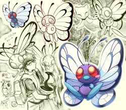 butterfree from pokemon by shoupitsuki