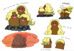 alolan dugtrio from pokemon