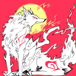 amaterasu (ookami) from ookami (game) by genc