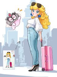 princess peach from super mario bros.