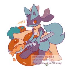 lucario from pokemon by auko