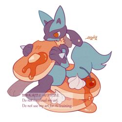 lucario from pokemon by auko