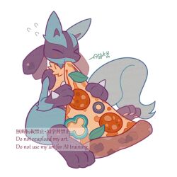 lucario from pokemon by auko
