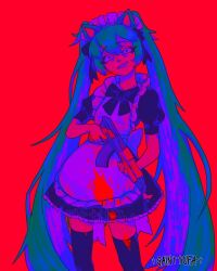 hatsune miku from vocaloid by sainttufa