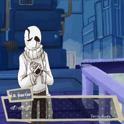 w.d. gaster from undertale by petite-pumpkin