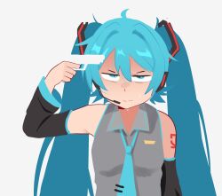 hatsune miku from vocaloid by abstractpurple