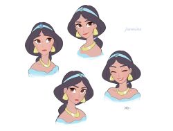 jasmine (disney) from aladdin (disney) by yokotn