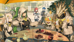 fluorite (arknights) from arknights by hidari (left side)