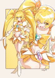 cure sunshine from heartcatch precure! by musclemamayade