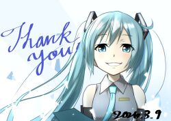 hatsune miku from vocaloid