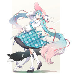 hatsune miku from vocaloid by agonasubi