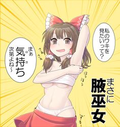 hakurei reimu from touhou by aosode