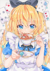 alice (alice in wonderland) from alice's adventures in wonderland by yuiki (cube)