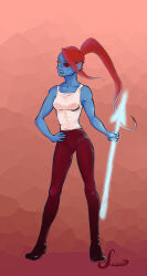 undyne from undertale by leonis-fox