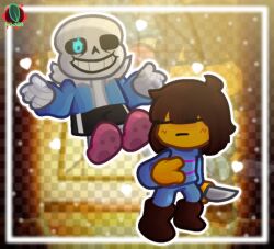 frisk (undertale) from undertale by skwarixx