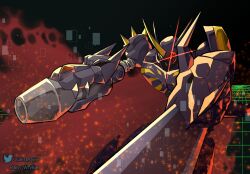 omegamon zwart from digimon