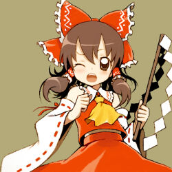 hakurei reimu from touhou by hiro1984