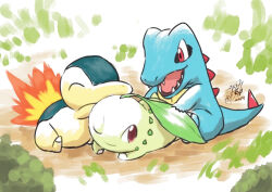 chikorita from pokemon by yoshitatsu ousuke