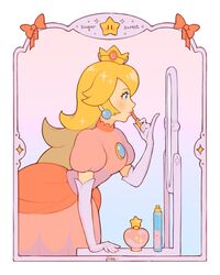 princess peach from super mario bros.