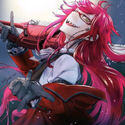 grell sutcliff from kuroshitsuji by akaiyou