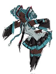 hatsune miku from vocaloid