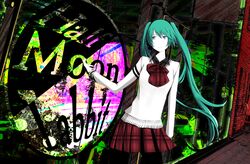 hatsune miku from vocaloid by mujun (zipper)