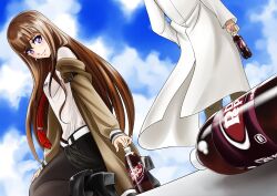 makise kurisu from dr pepper by eibon