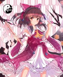 hakurei reimu from curiosities of lotus asia by yodori