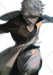 sakata gintoki from gintama by zwollowz
