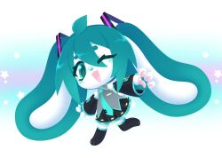 hatsune miku from vocaloid