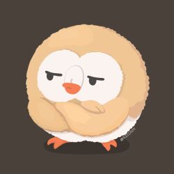 rowlet from pokemon by rizu (rizunm)