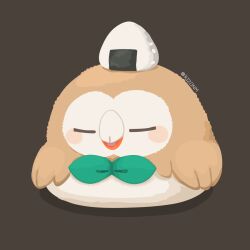 rowlet from pokemon by rizu (rizunm)