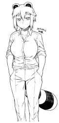 araiguma-san from original by tsukudani (coke-buta)