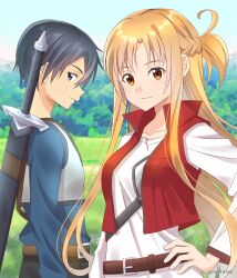 asuna (blue archive) from sword art online