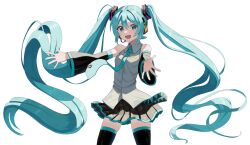 hatsune miku from vocaloid by tatyaoekaki