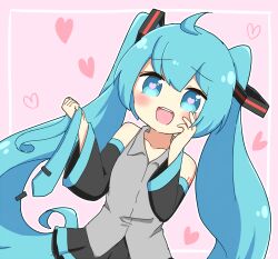 hatsune miku from vocaloid by nukotun