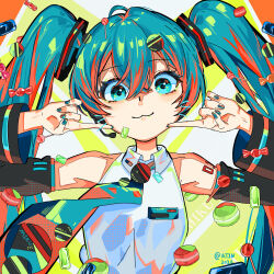 hatsune miku from vocaloid
