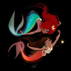 ariel (disney) from the little mermaid (disney) by ladyshalirin