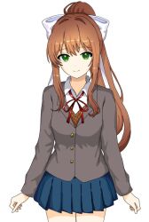 monika (doki doki literature club) from doki doki literature club
