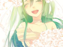 hatsune miku from vocaloid by inago