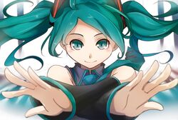 hatsune miku from vocaloid by noraneko