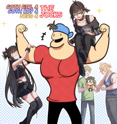 nerd and jock fan art