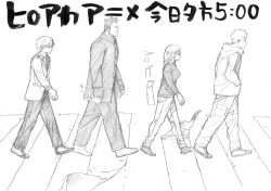 endeavor (boku no hero academia) from abbey road by horikoshi kouhei