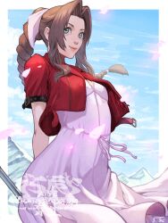 aerith gainsborough from final fantasy by 5tatsu