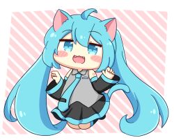hatsune miku from vocaloid by nukotun