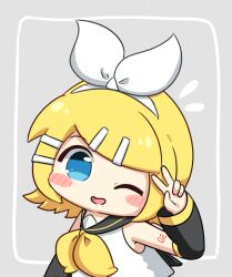 kagamine rin from vocaloid by nukotun