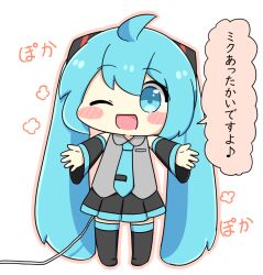 hatsune miku from vocaloid by nukotun