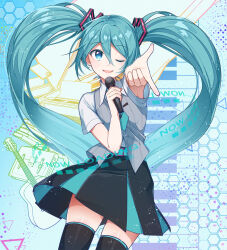 hatsune miku from vocaloid by agonasubi