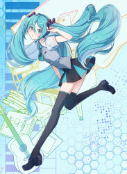 hatsune miku from vocaloid by agonasubi