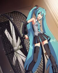 hatsune miku from vocaloid by digiral